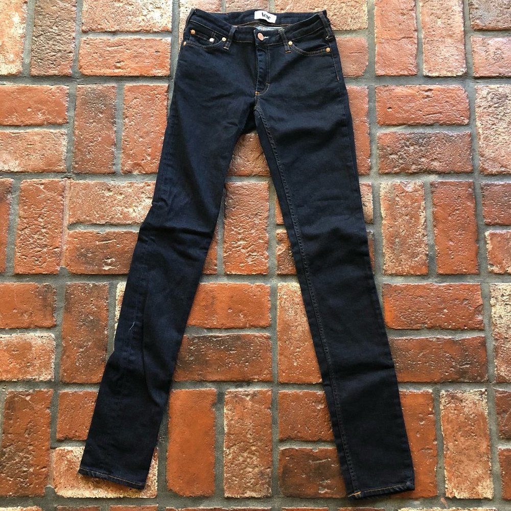 Acne Kex Soft Raw Dark Denim Jeans - 28